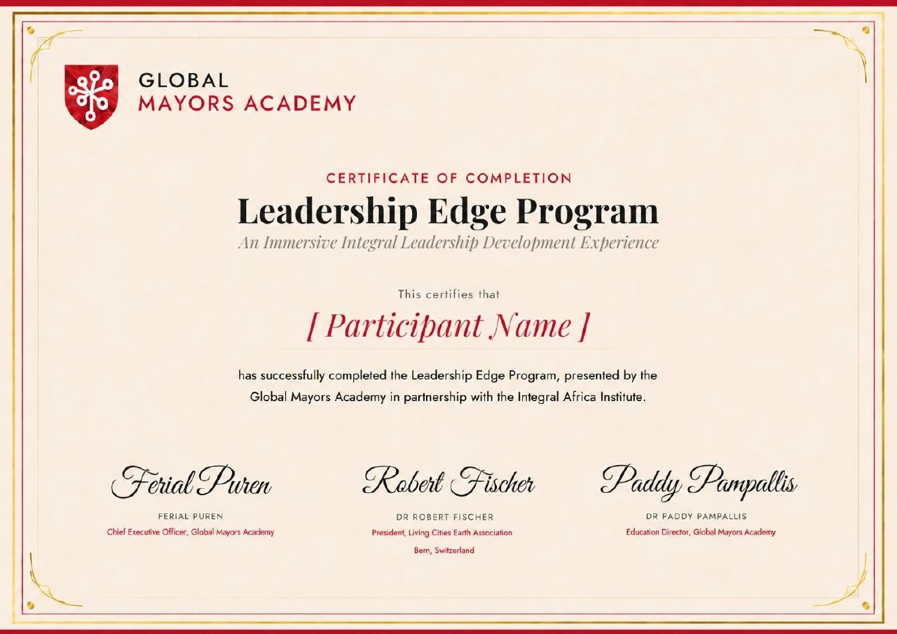 Swiss Professional Certificate in Leadership - сертификат Global Mayors Academy