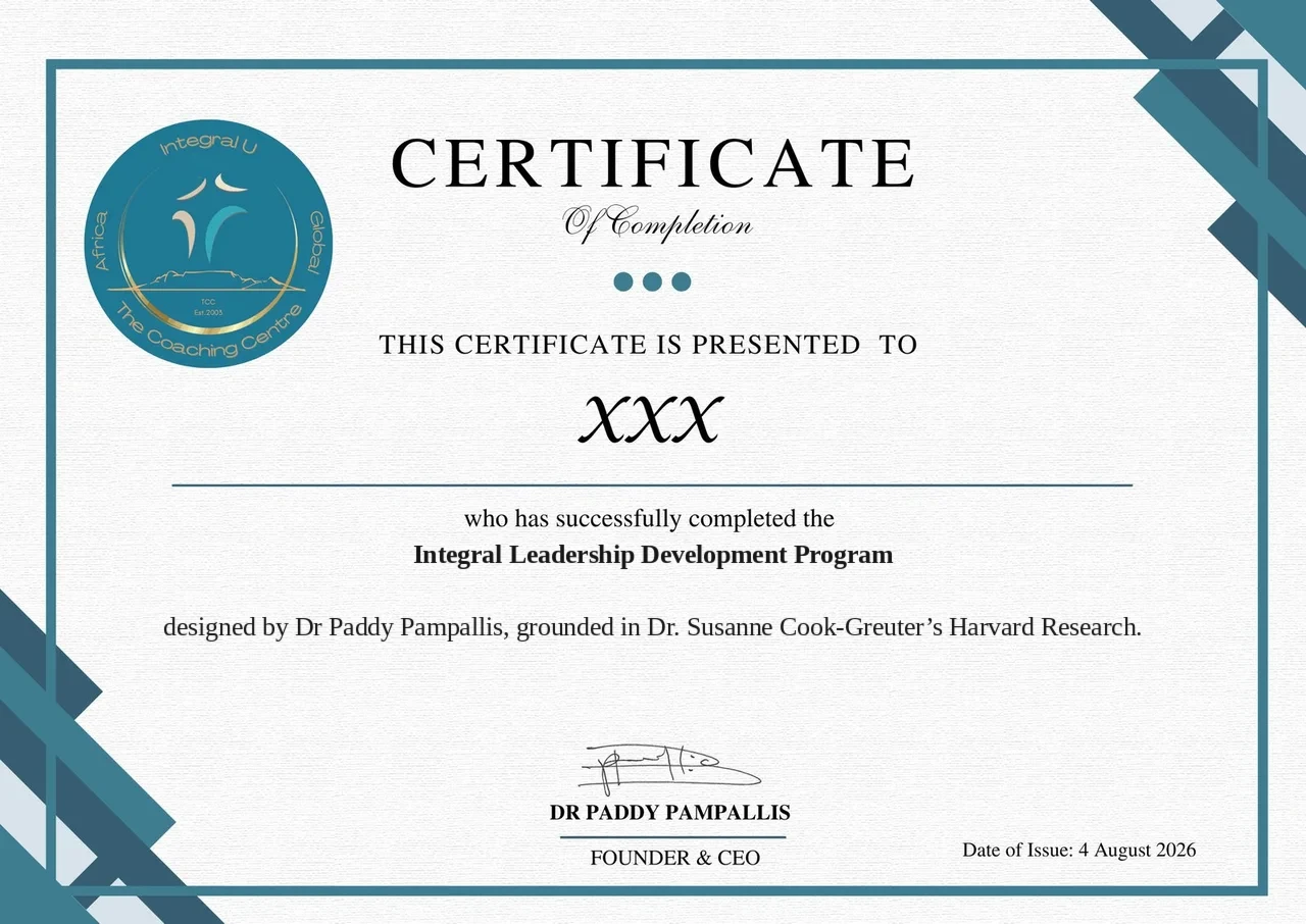 Сертификат Integral U, Integral Leadership Development Program